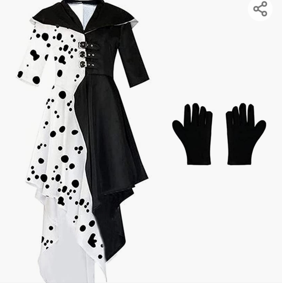 kespurui Other - COPY - NEW Cruella Costume with black gloves  Final Sale $66 az Large Adult